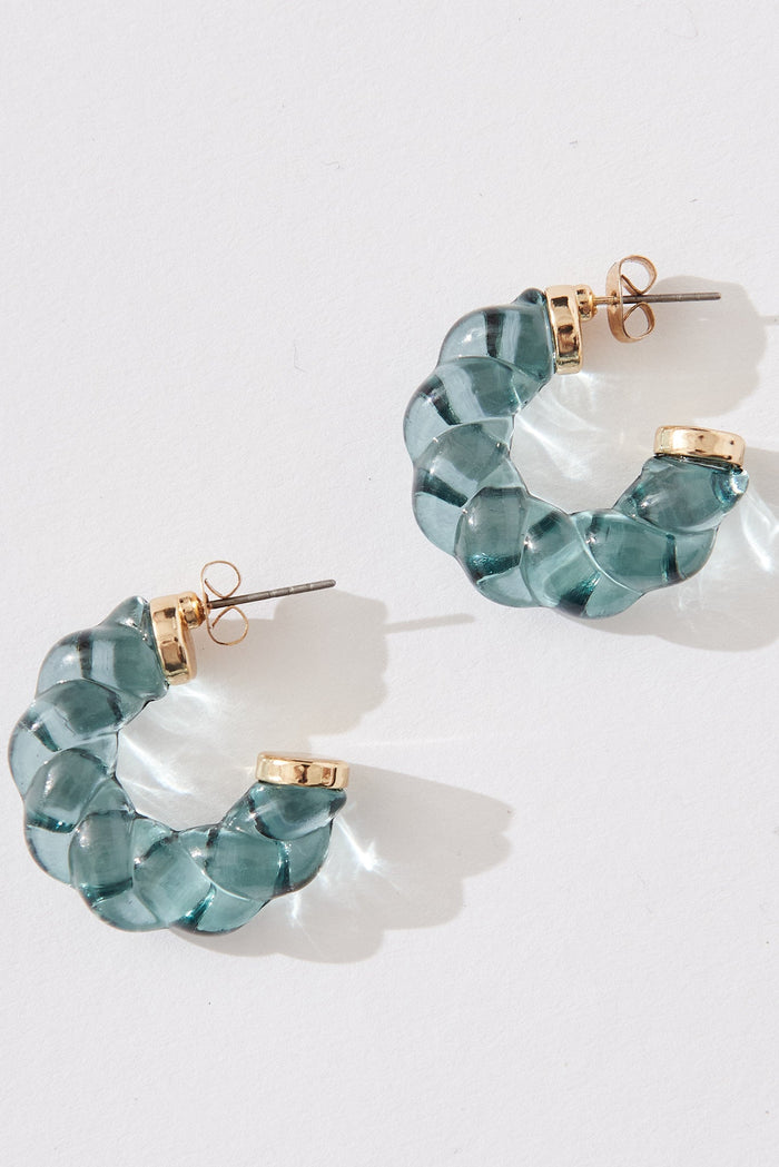 August + Delilah Ophelia Earrings In Blue - front