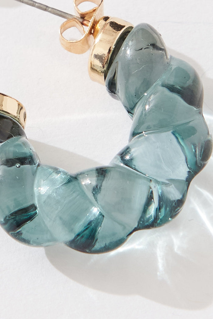 August + Delilah Ophelia Earrings In Blue - detail