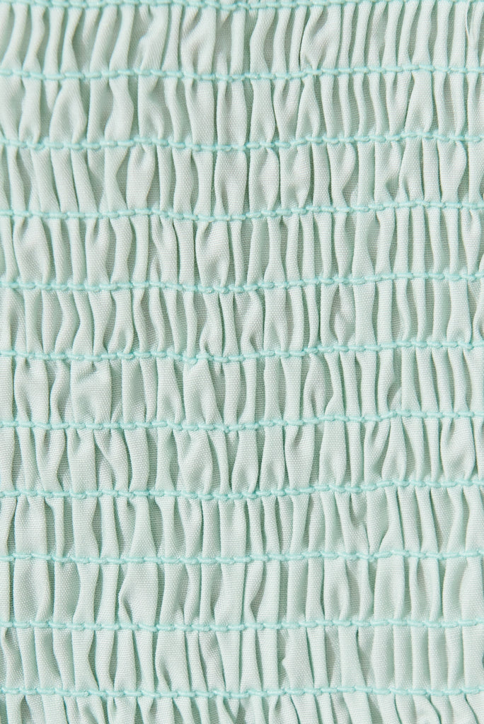 Glenda Dress In Mint - fabric