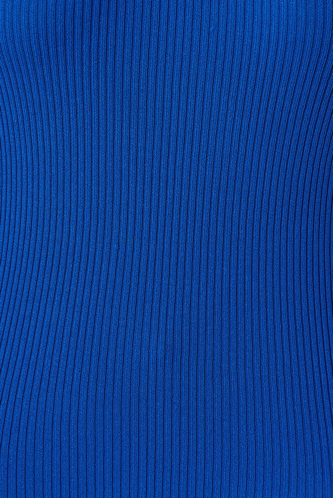Gandia Knit Tank Top In Blue - fabric