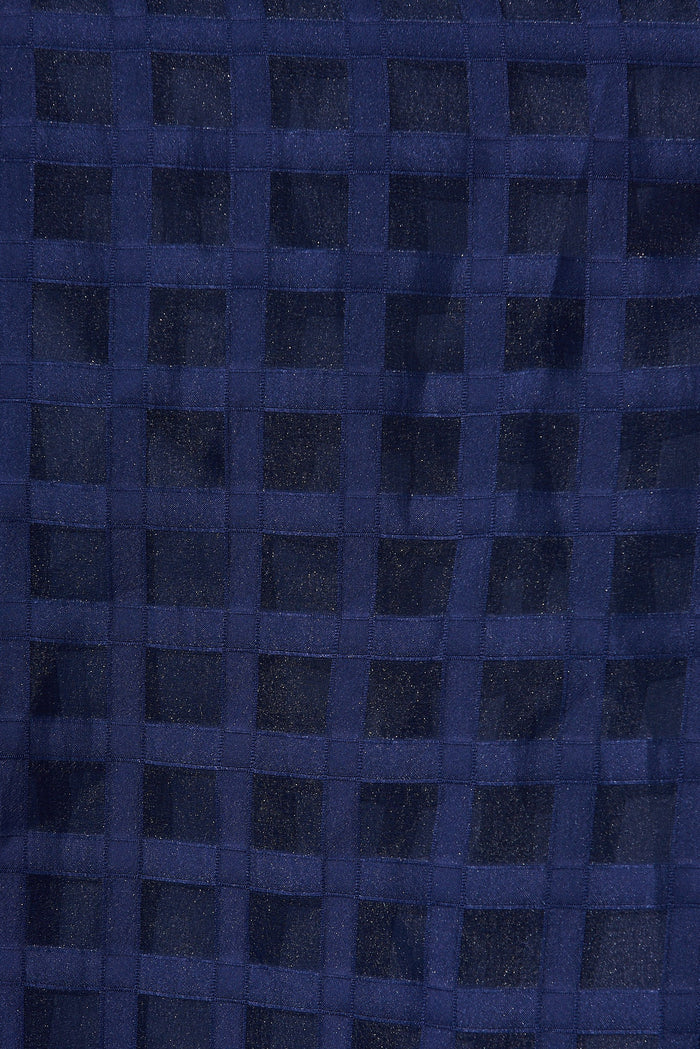Destine Midi Dress In Navy - fabric