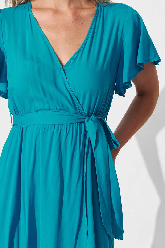 Lorelei Maxi Dress In Blue - detail