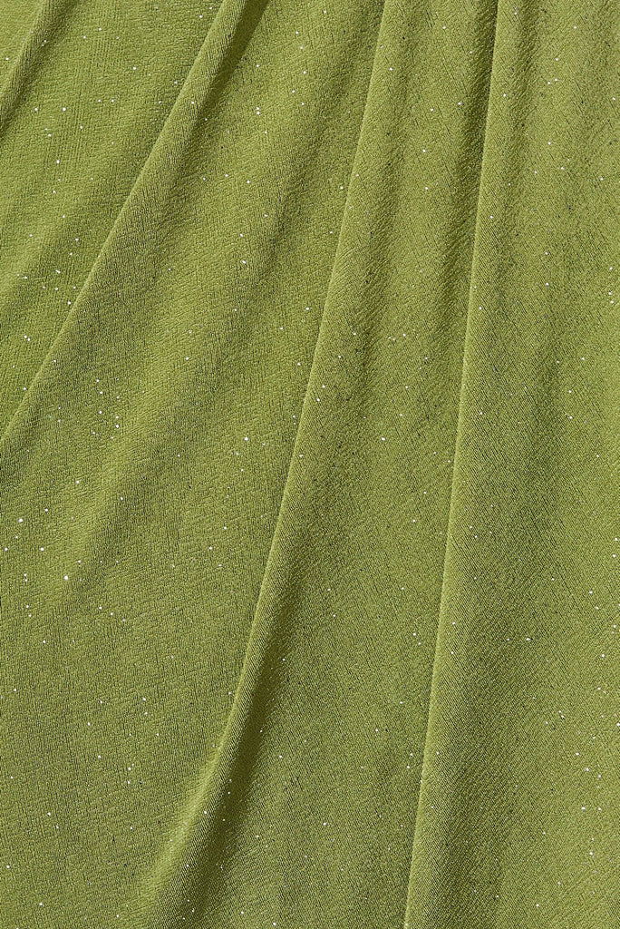 Amanda Midi Dress In Green Glitter - St Frock (Dev)