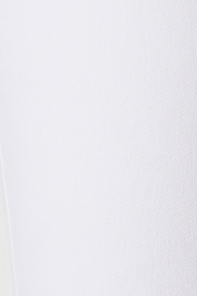 Rouen Denim Jeans In White - fabric