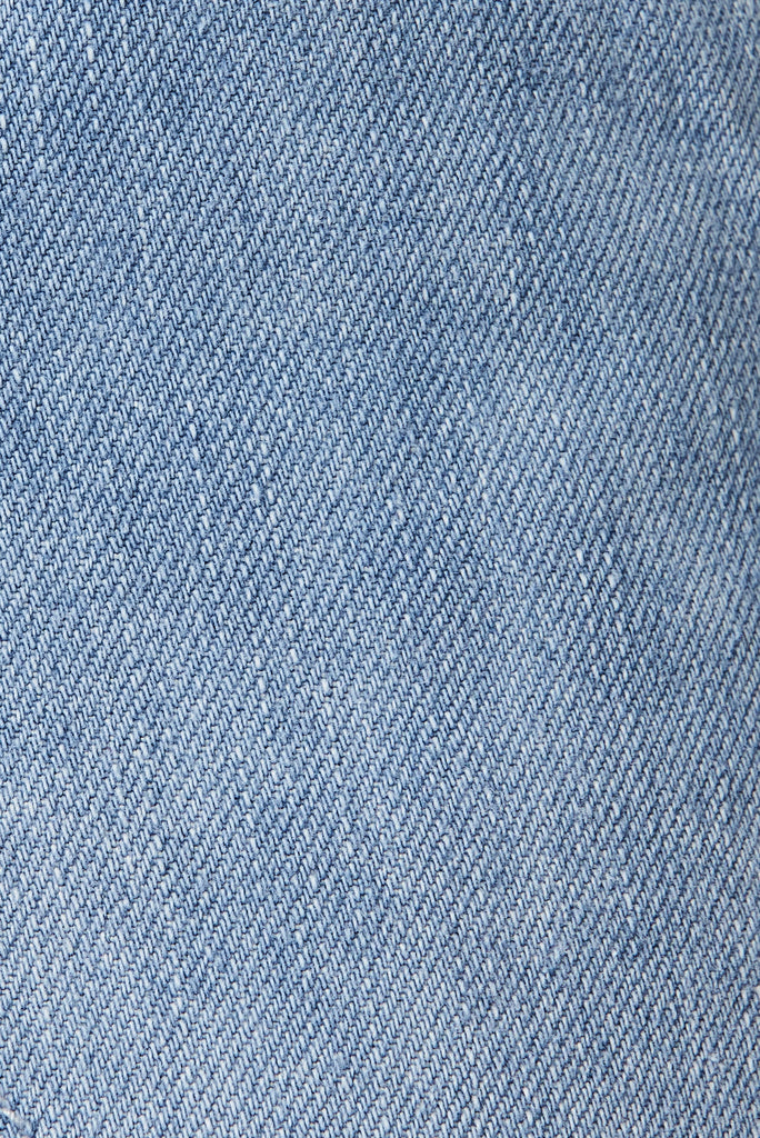 Grenoble Shorts In Denim - fabric