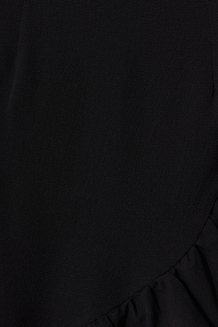 Relic Wrap Dress In Black - fabric