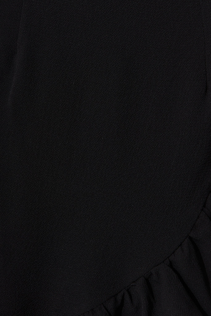 Relic Wrap Dress In Black - fabric