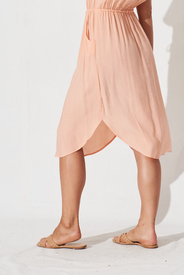 Shire Dress In Blush - detail