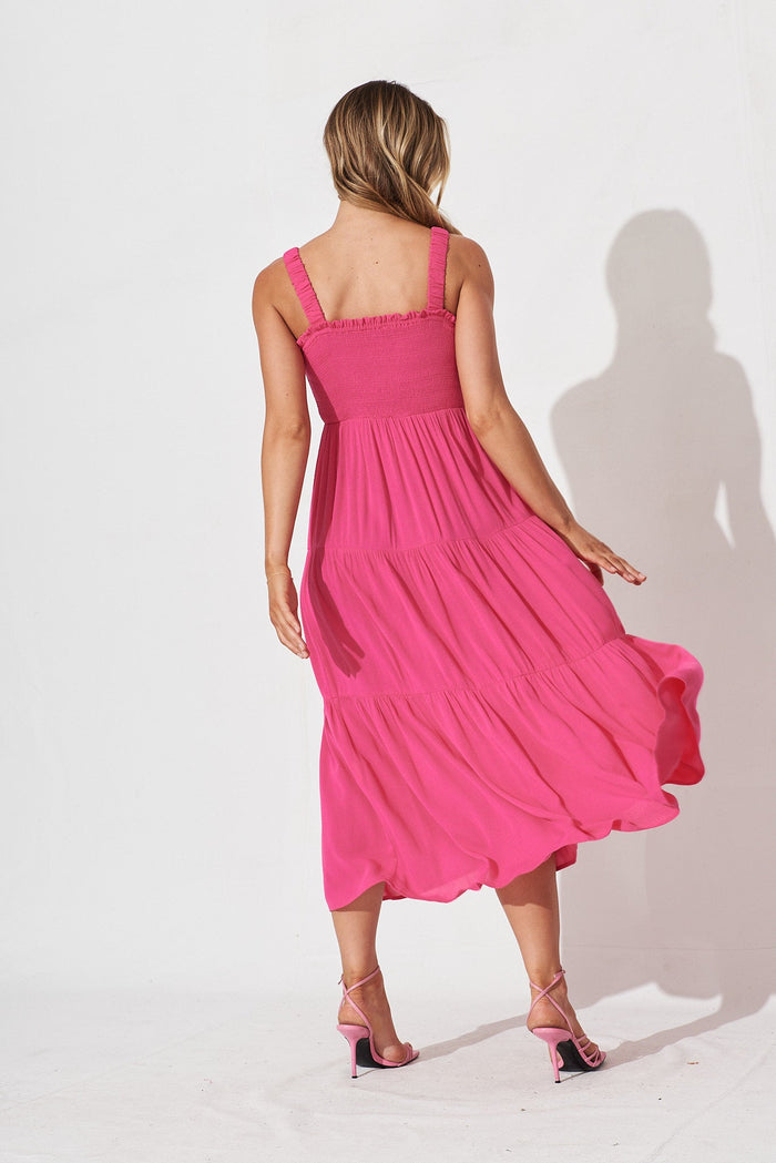 Jamila Maxi Dress In Pink - back