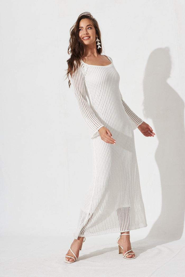 Amandine Maxi Dress In White - St Frock (Dev)