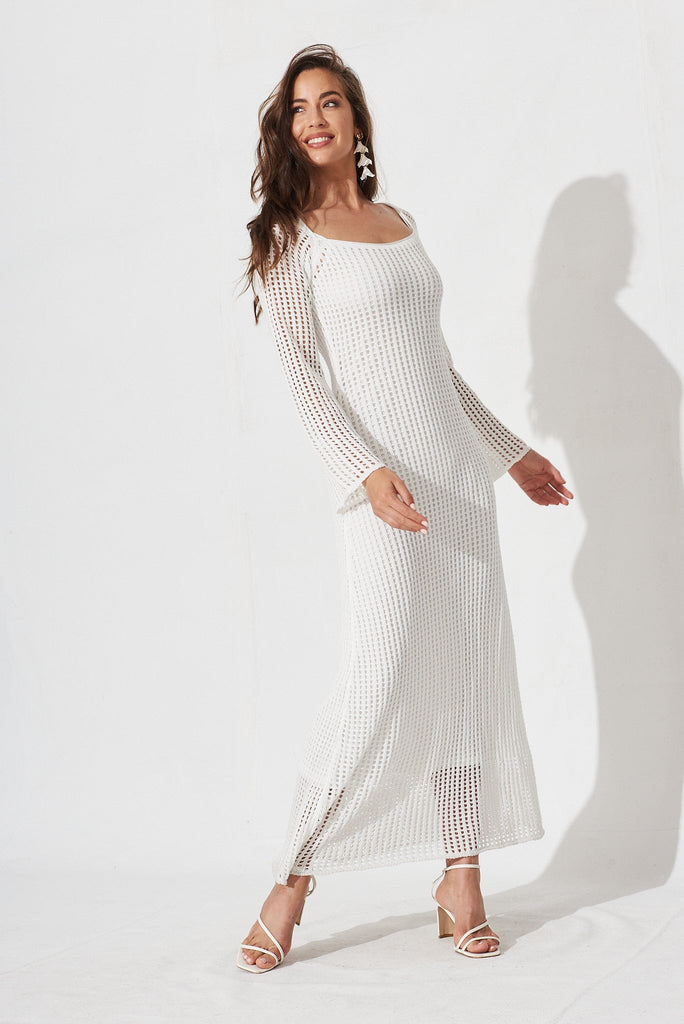 Amandine Maxi Dress In White - St Frock (Dev)