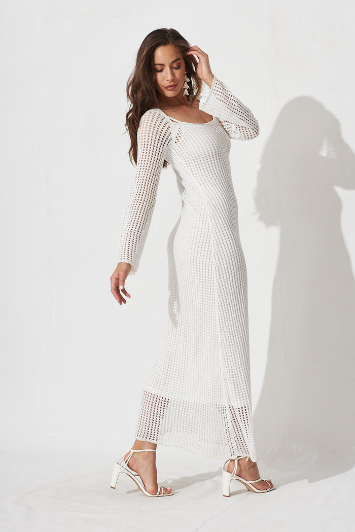 Amandine Maxi Dress In White - St Frock (Dev)