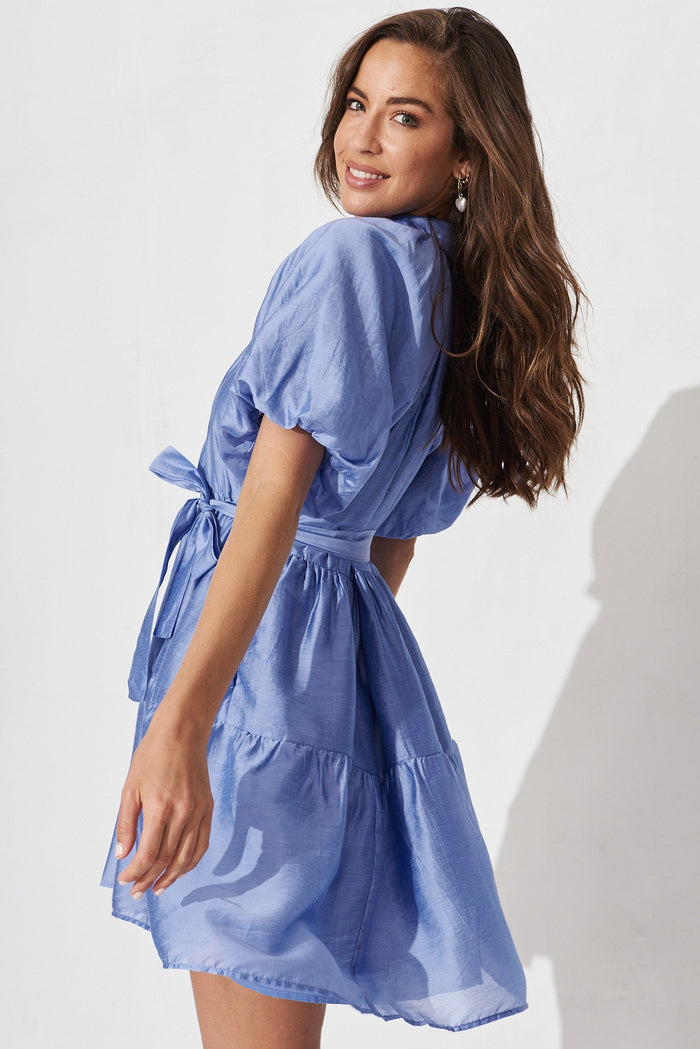Pearsona Dress In Blue - side