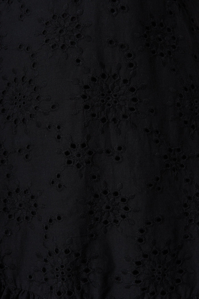 Magic Dress In Black Broderie - fabric