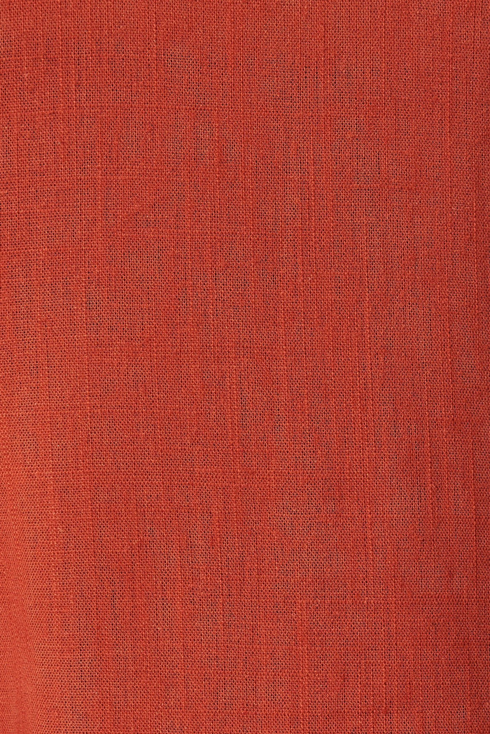 Amalia Pants In Rust Linen Blend - St Frock (Dev)