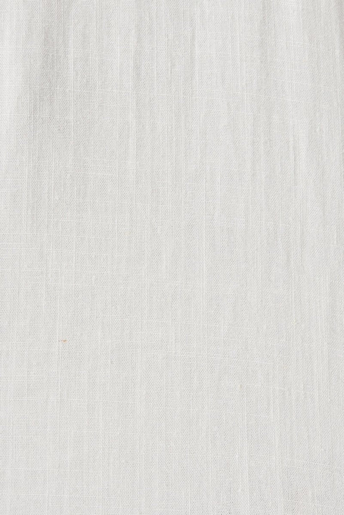Cece Top In White Linen Blend - St Frock (Dev)
