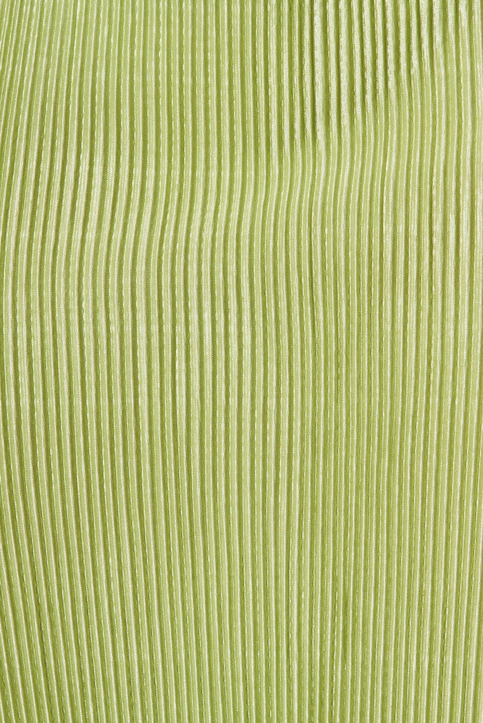 Krizzel Maxi Dress In Green Plisse - fabric