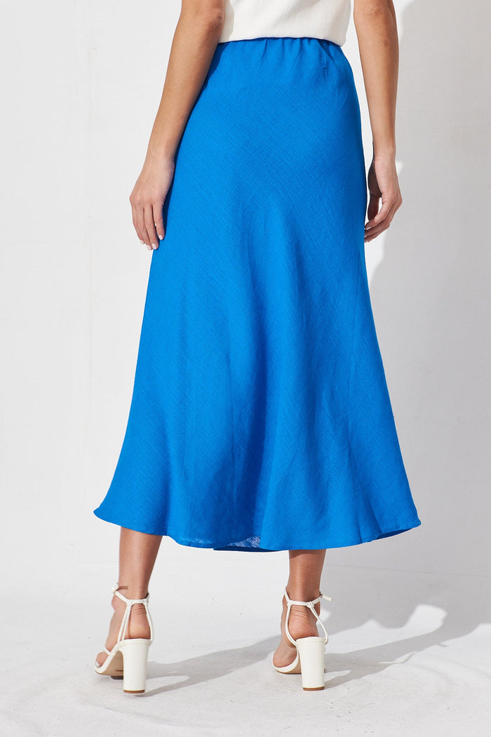 Drisella Skirt In Cobalt Blue - back