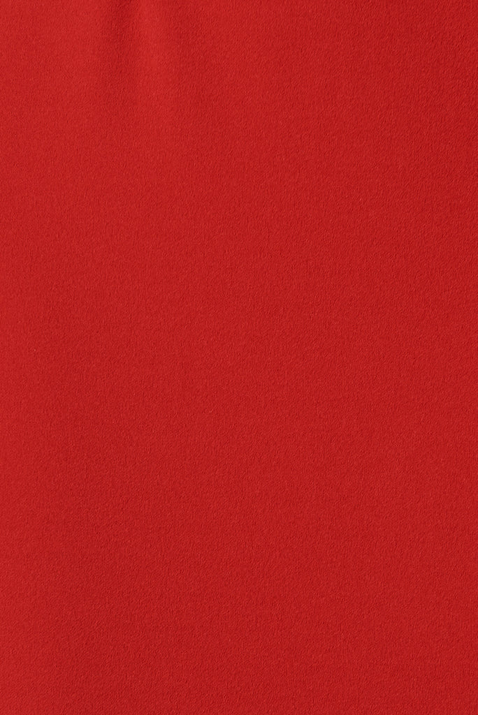 Flava Midi Dress In Red - fabric