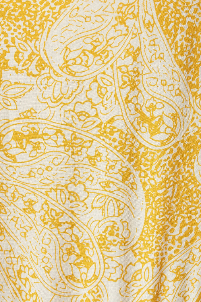 Nessa Maxi Dress In White With Yellow Floral - fabric
