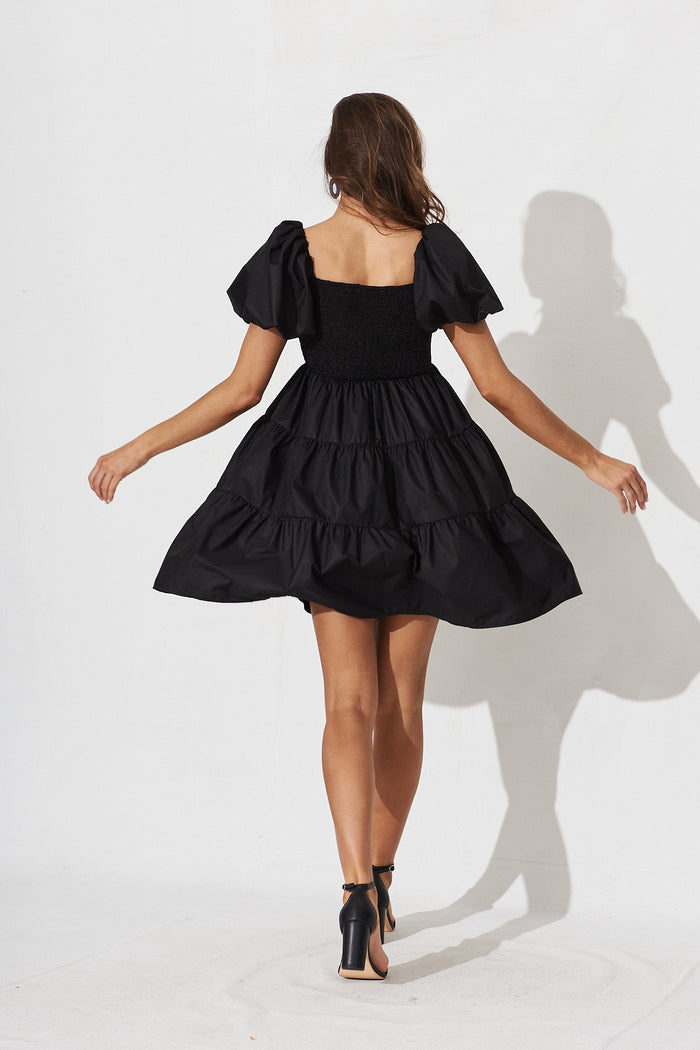 Glenda Dress In Black - back