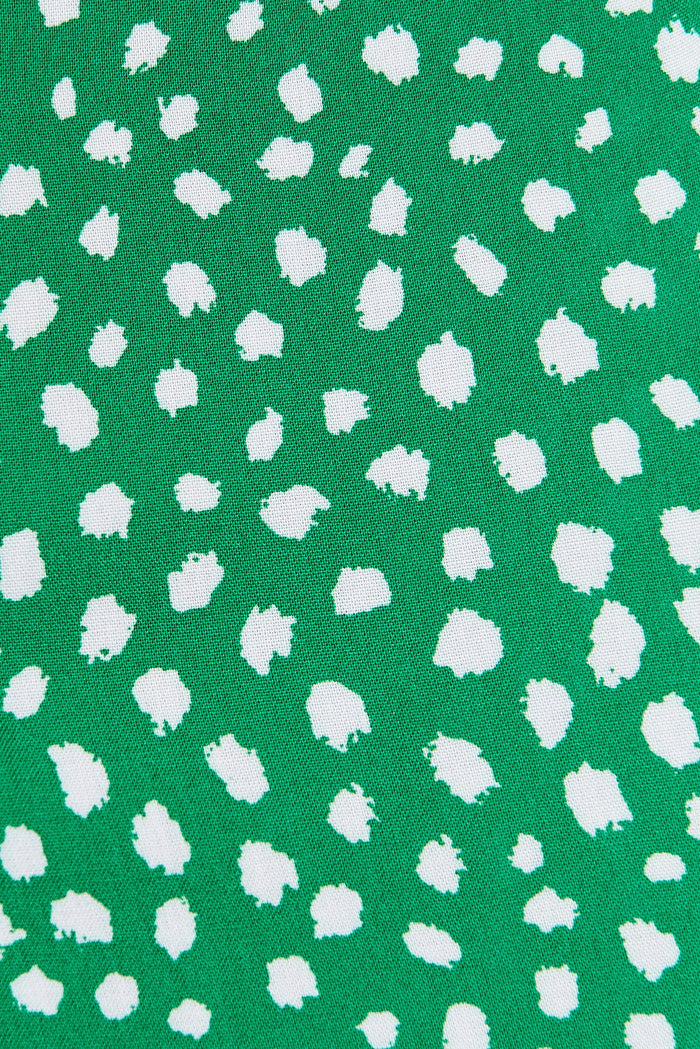 Shelby Shirt Dress In Green With White Speckle - fabric