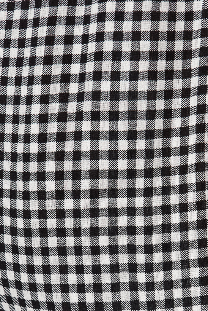 Kristyn Kimono Maxi Dress In Gingham - fabric
