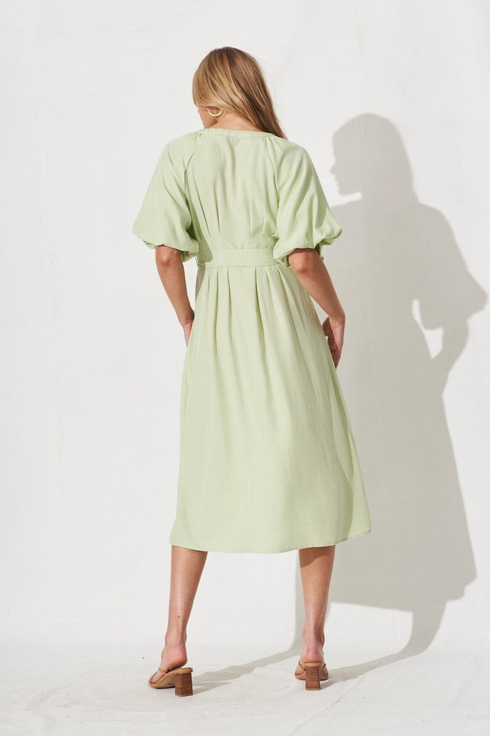 Cherisha Midi Dress In Sage - St Frock (Dev)
