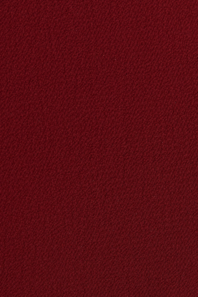 Danica Dress In Wine Crepe - fabric