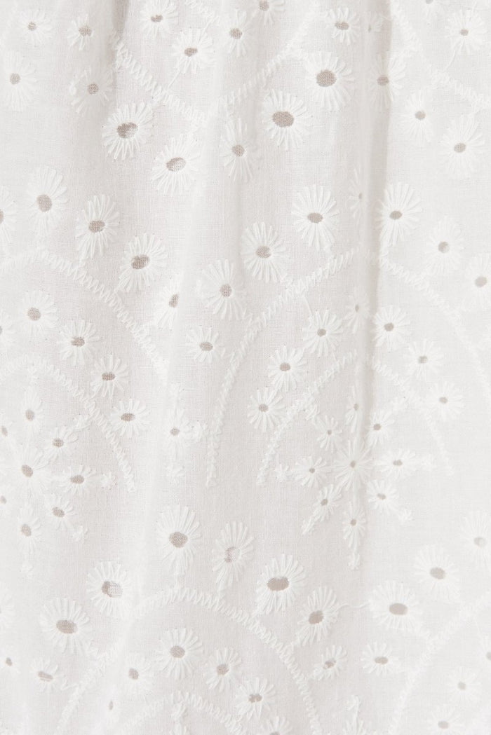 Charm Midi Dress In White Broderie - St Frock (Dev)