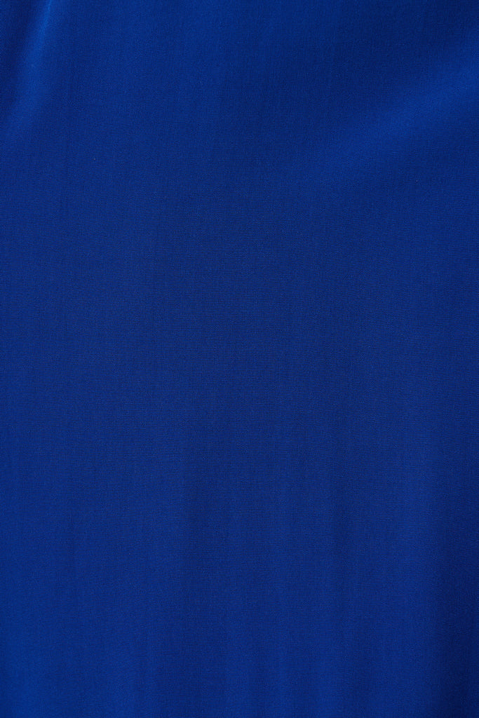 Silvie Midi Dress In Cobalt Blue - fabric