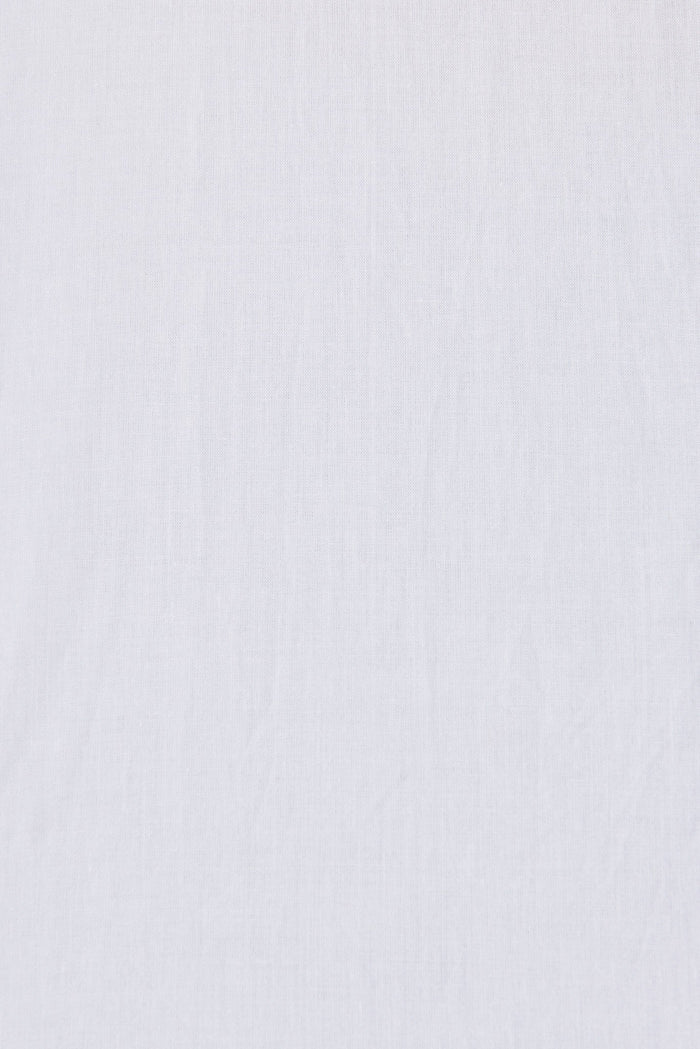 Paloma Shirt In White Cotton - fabric