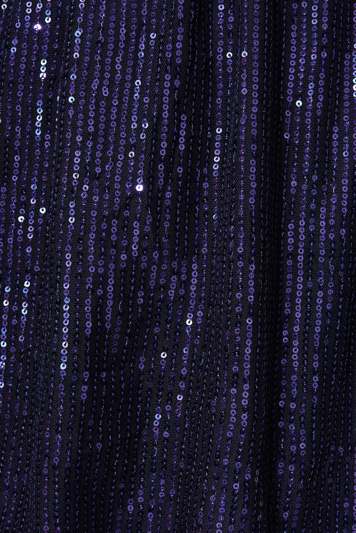 Zenetta Dress In Navy Sequin - fabric