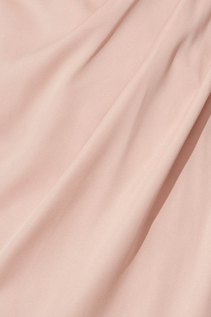 Kerrie Midi Dress In Champagne Satin - fabric