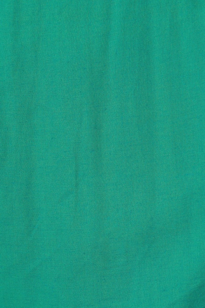 Brayne Maxi Wrap Dress In Turquoise Linen Blend - St Frock (Dev)