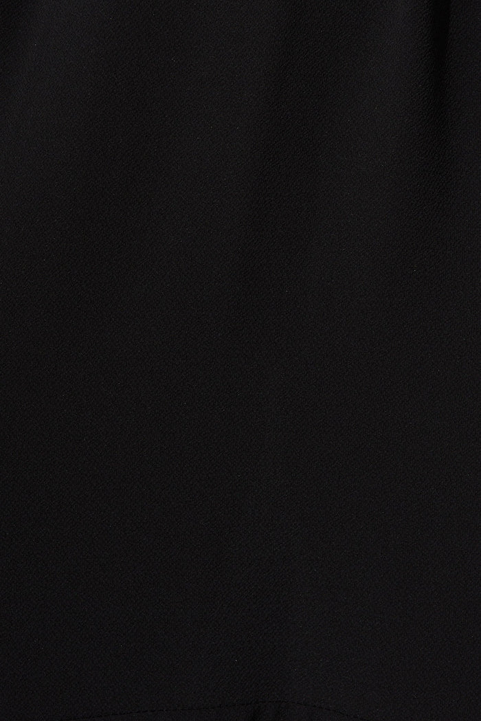 Jemimah Midi Dress In Black Crepe - fabric
