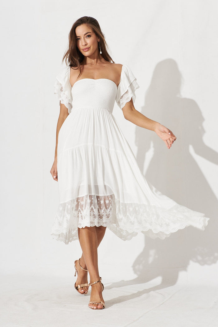 Lilla Maxi Dress In White