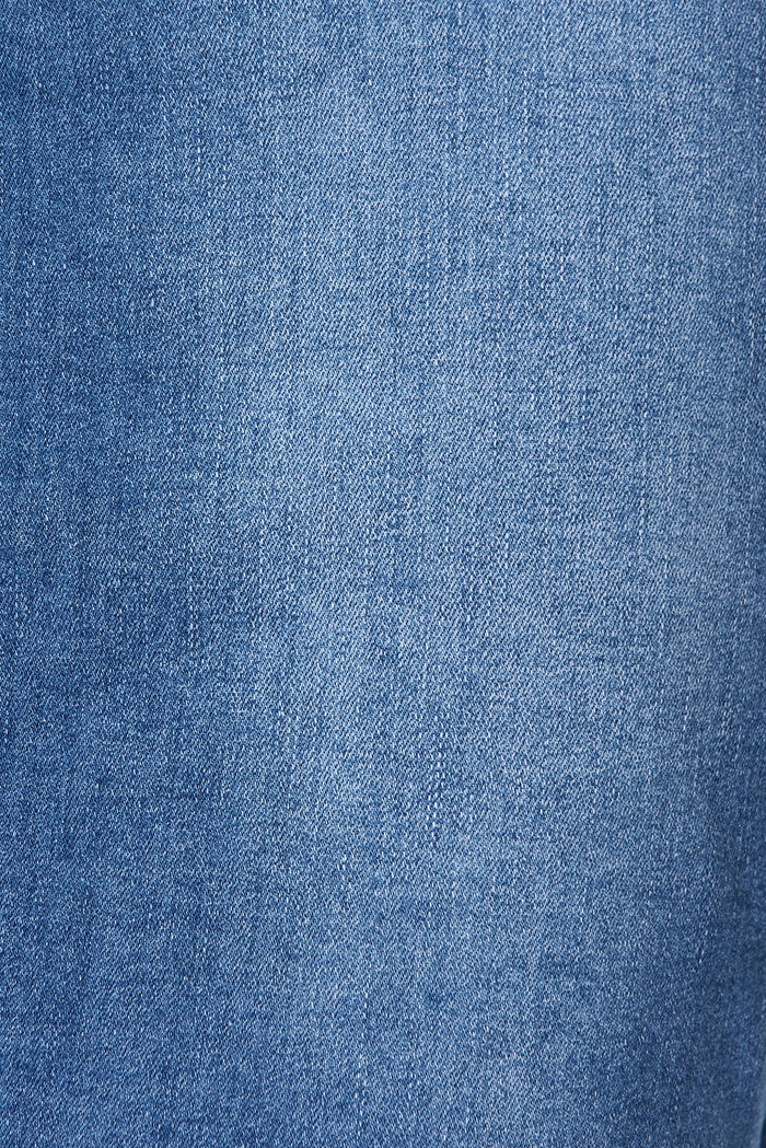 Nightlife Denim Skirt In Dark Blue Wash - fabric