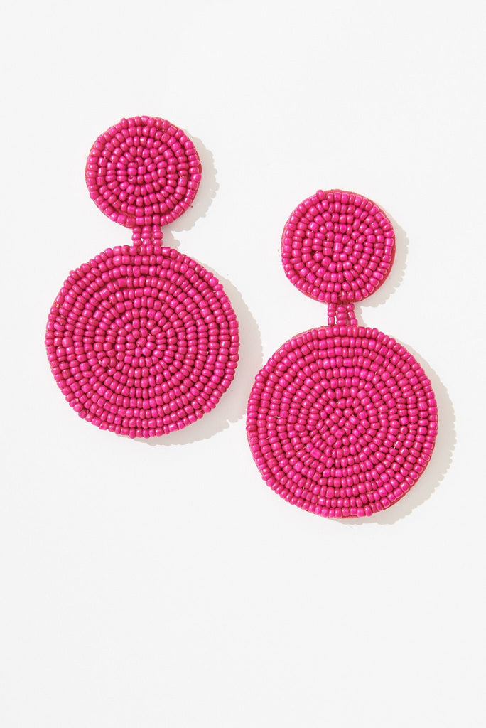 August + Delilah Violet Earring In Magenta - St Frock (Dev)