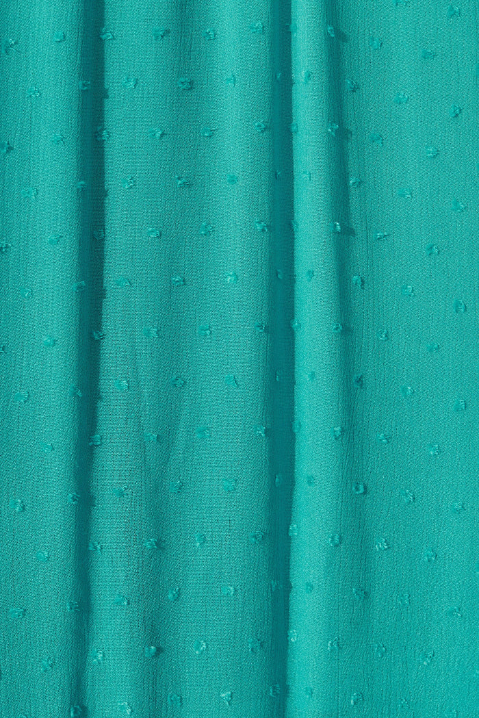 Lost Paradise Maxi Dress In Aqua Swiss Dot - fabric