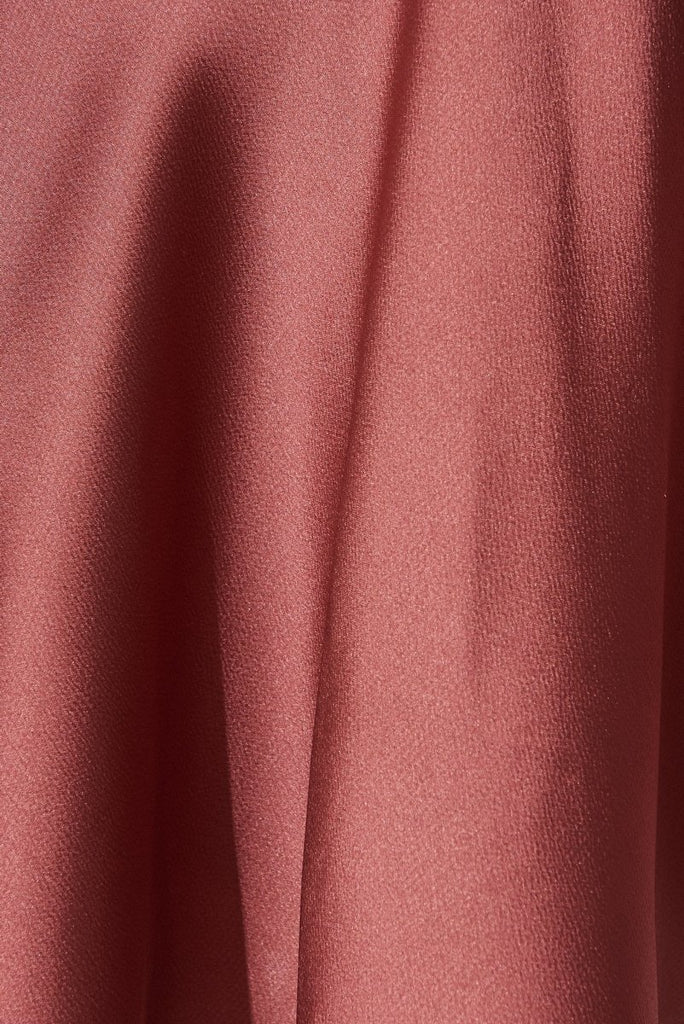 Brylie Dress In Dusty Pink Satin - St Frock (Dev)