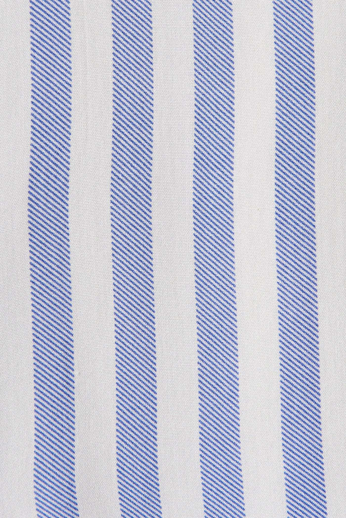 Villie Shirt Dress In Blue Stripe - fabric