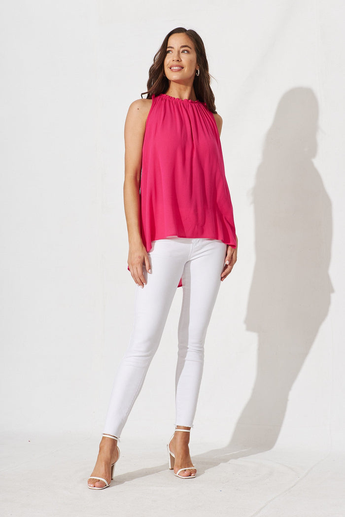 Adah Top In In Hot Pink - St Frock (Dev)