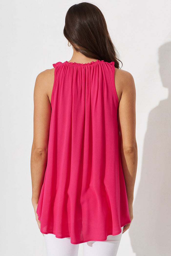 Adah Top In In Hot Pink - St Frock (Dev)