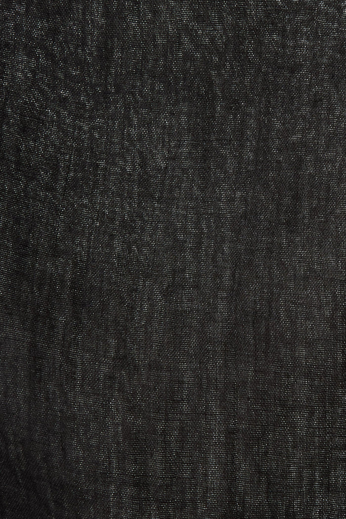 Trinka Smock Top In Black - fabric
