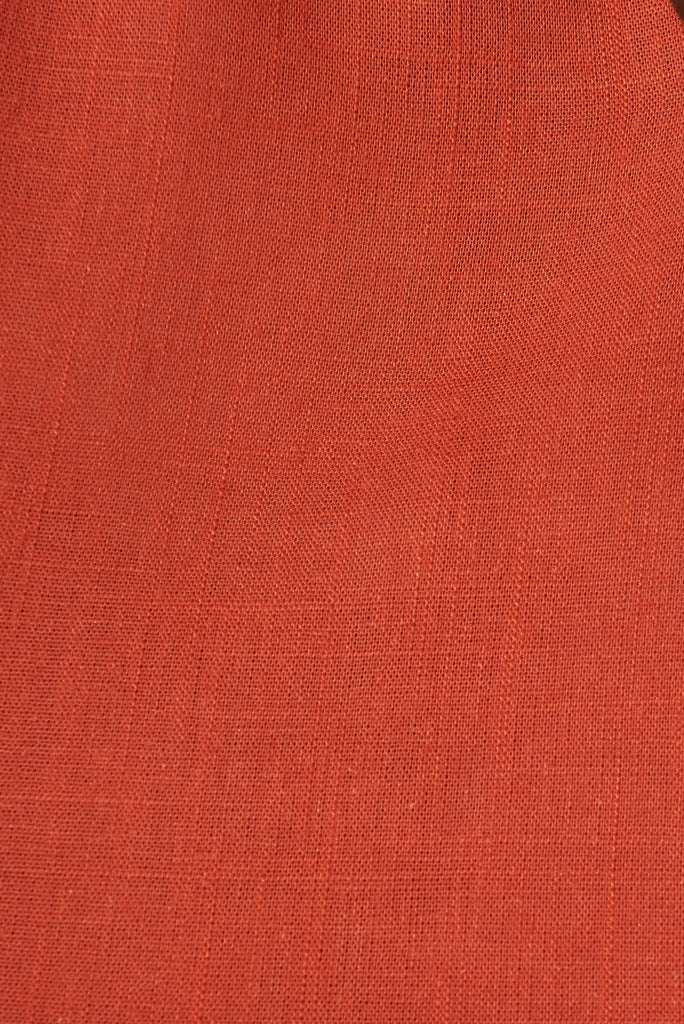 Tiarnelle Top In Rust - fabric