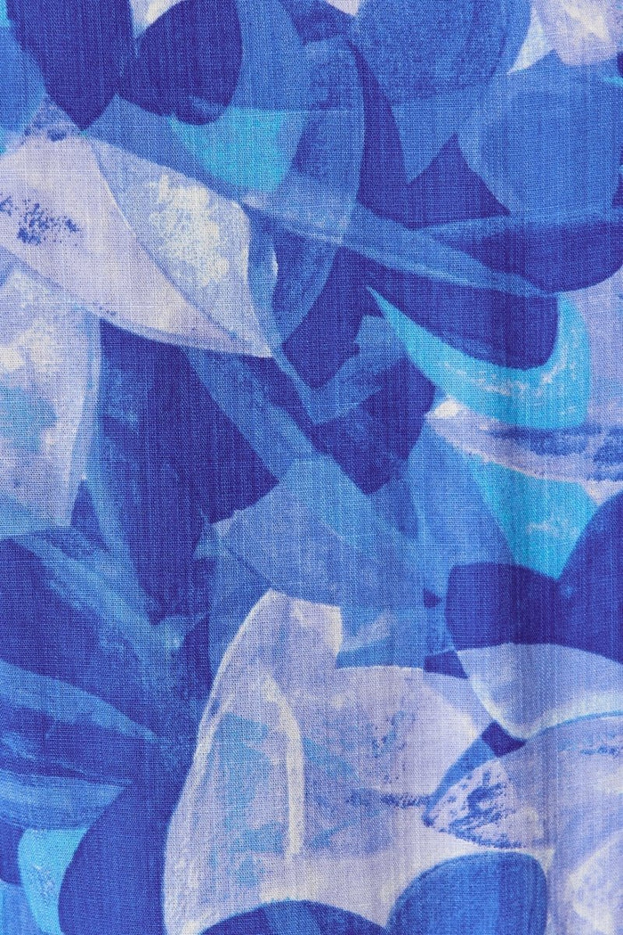 Catalinne Top In Blue Geometric Floral - St Frock (Dev)