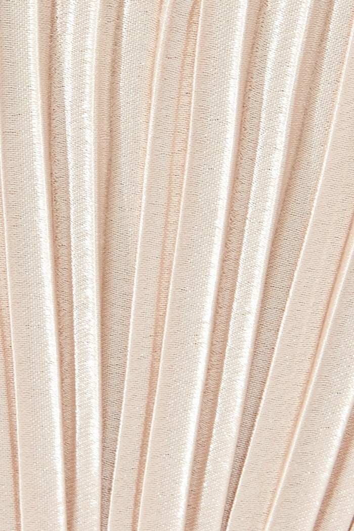 August + Delilah Amina Clutch Bag In Gold - fabric