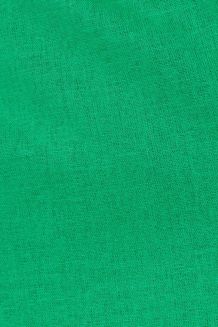 Juniper Dress In Green Linen Blend - fabric