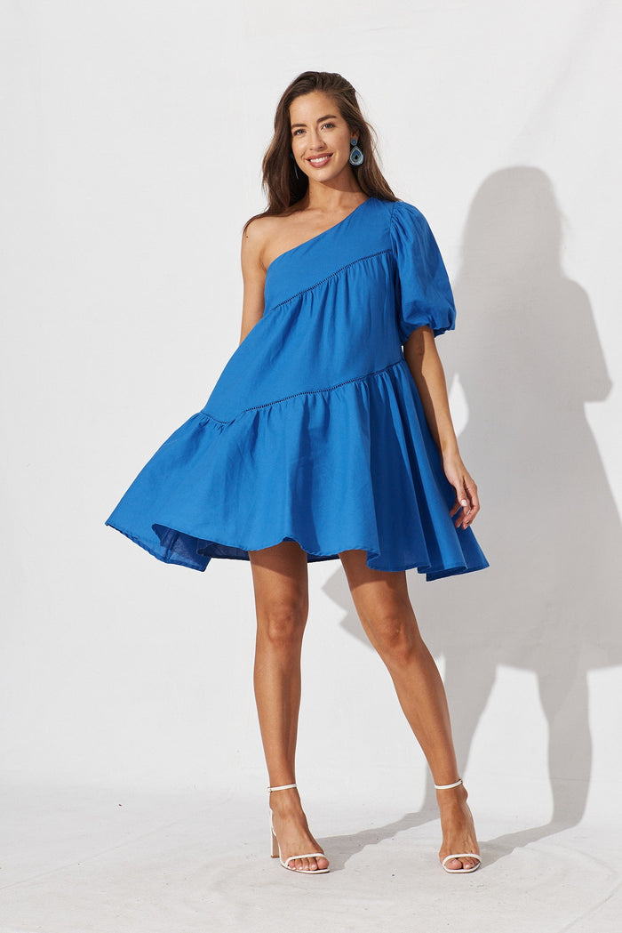 Juniper Dress In Blue - full length